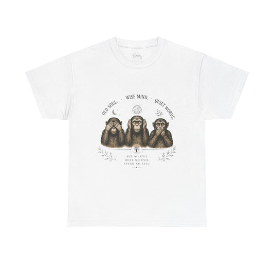 Unisex Heavy Cotton Tee 3 Wise Monkeys