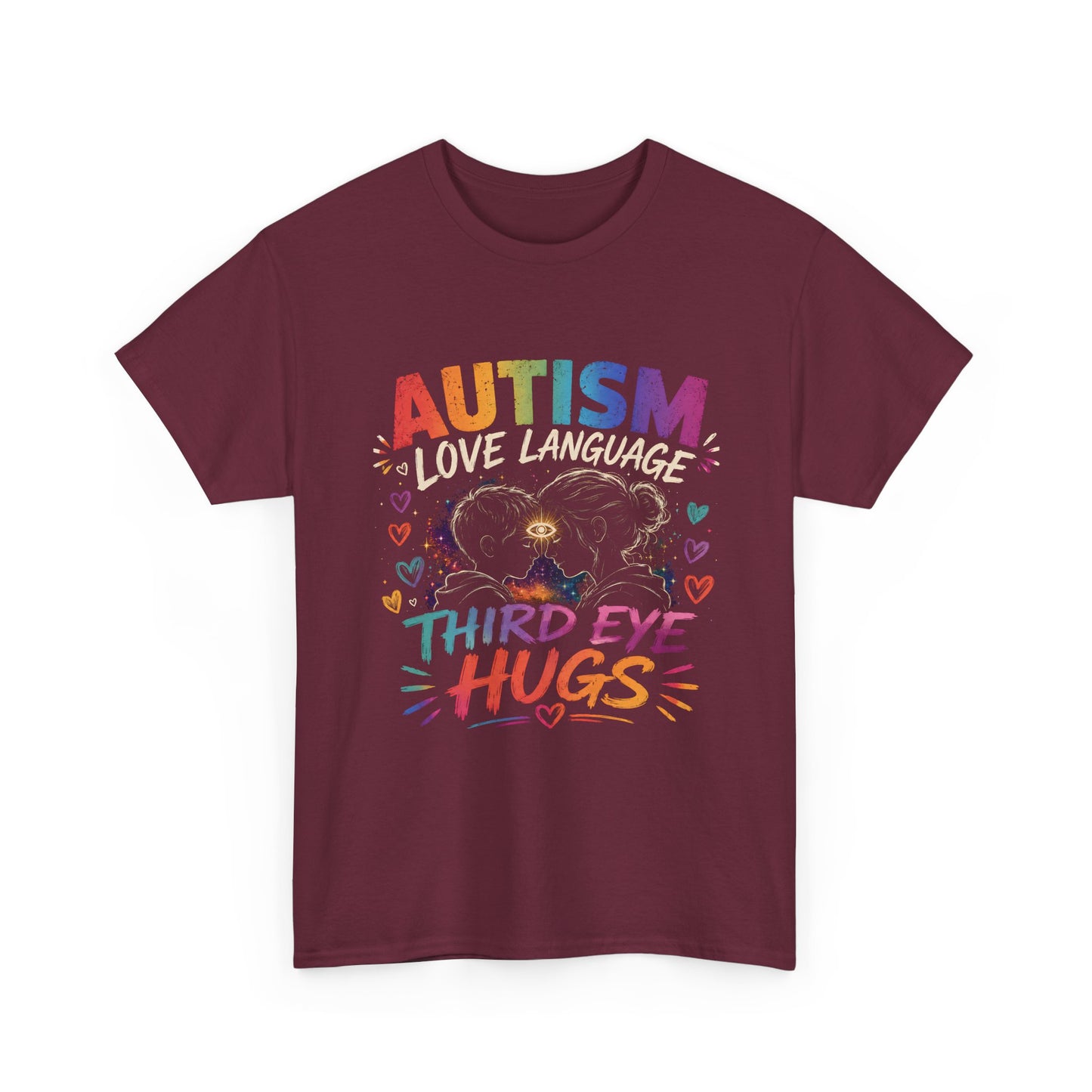 Unisex Heavy Cotton Tee Autism Third Eye Kisses
