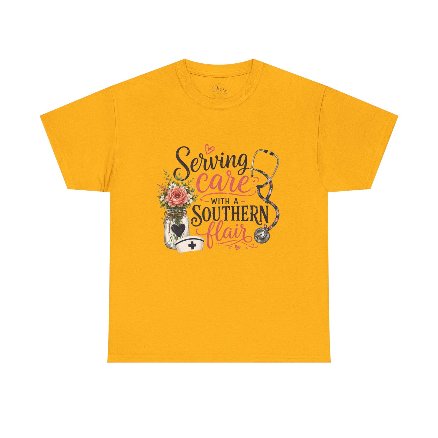 Unisex Heavy Cotton Tee Southern Flair Caring
