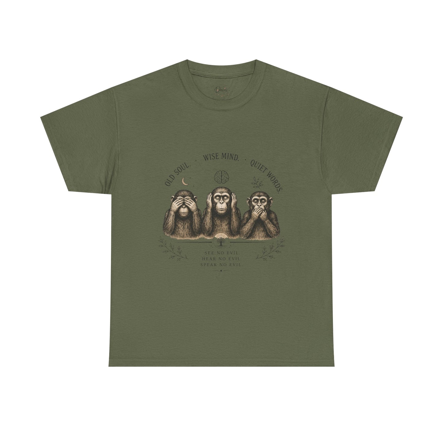 Unisex Heavy Cotton Tee 3 Wise Monkeys