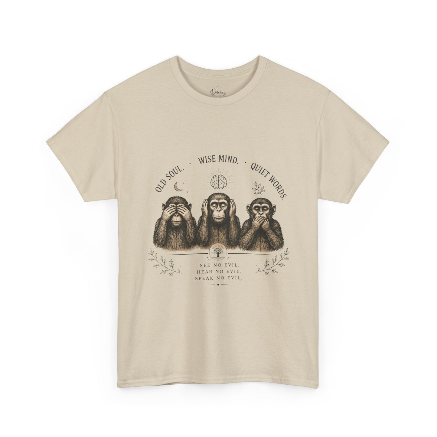 Unisex Heavy Cotton Tee 3 Wise Monkeys