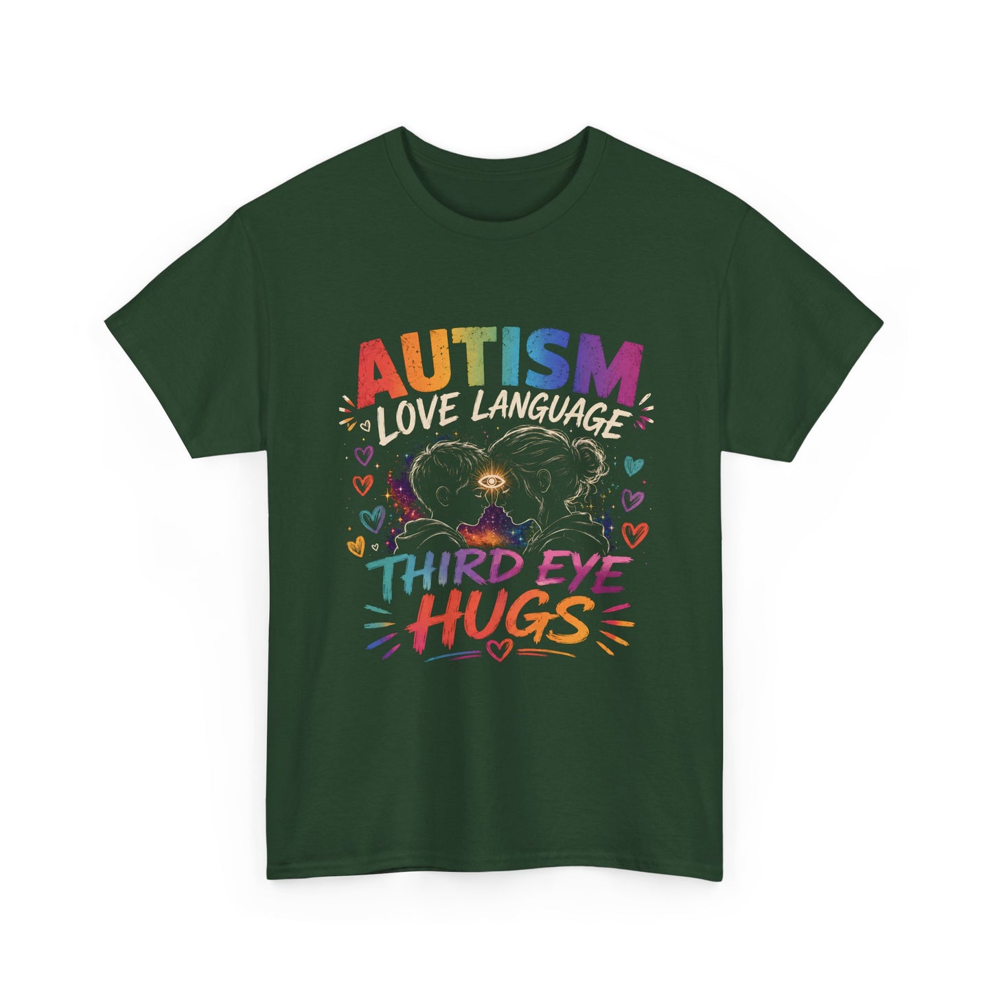 Unisex Heavy Cotton Tee Autism Third Eye Kisses