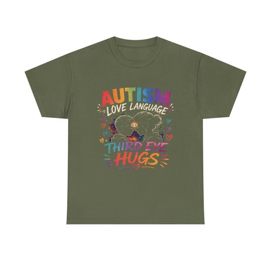 Unisex Heavy Cotton Tee Autism Third Eye Kisses