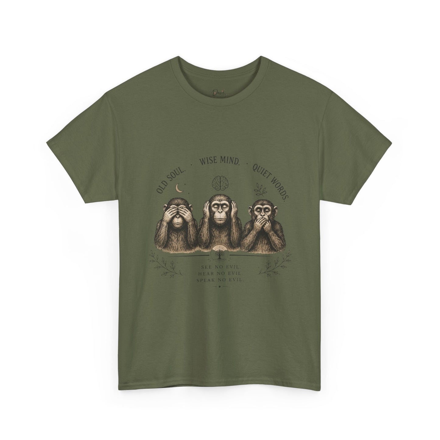 Unisex Heavy Cotton Tee 3 Wise Monkeys