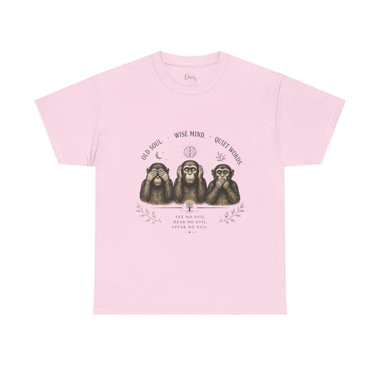 Unisex Heavy Cotton Tee 3 Wise Monkeys