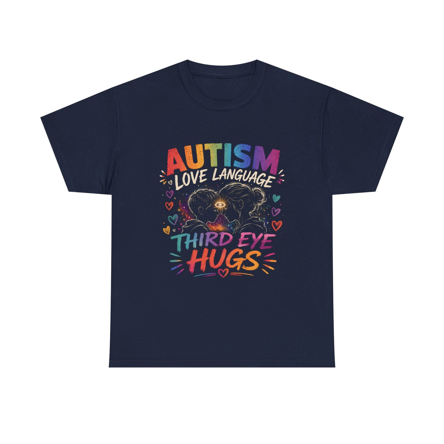 Unisex Heavy Cotton Tee Autism Third Eye Kisses