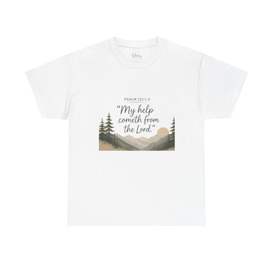 Unisex Heavy Cotton Tee Help From Lord