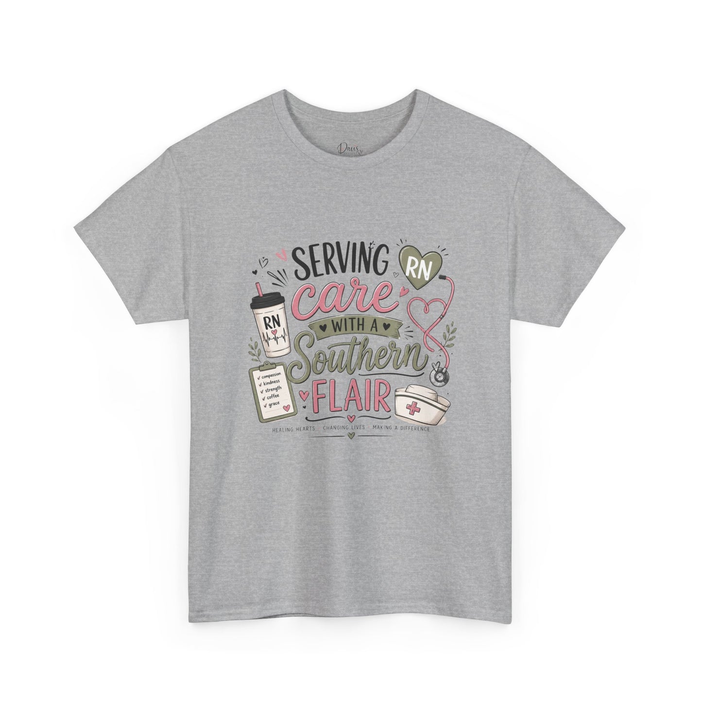 Unisex Heavy Cotton Tee RN Southern Flair