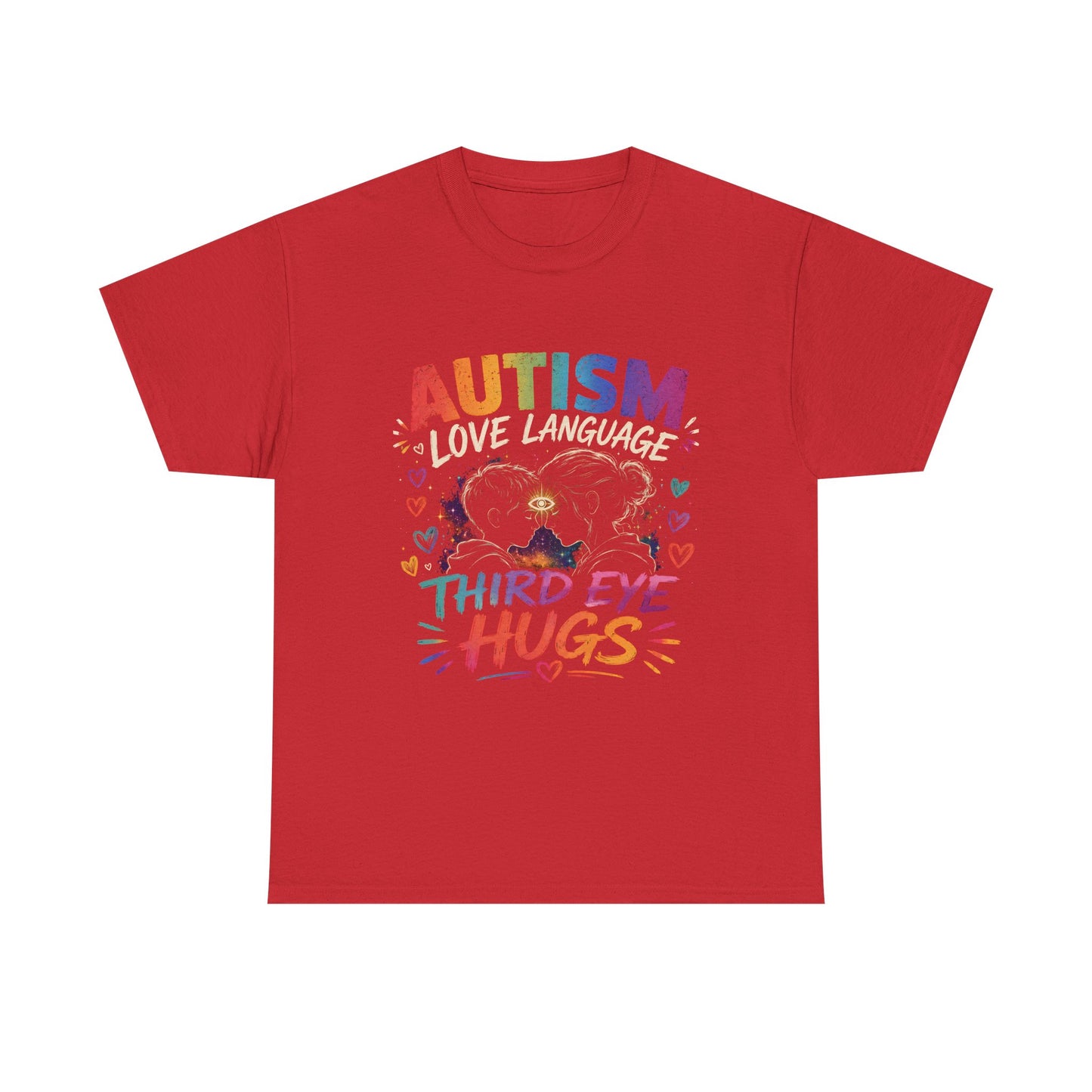 Unisex Heavy Cotton Tee Autism Third Eye Kisses