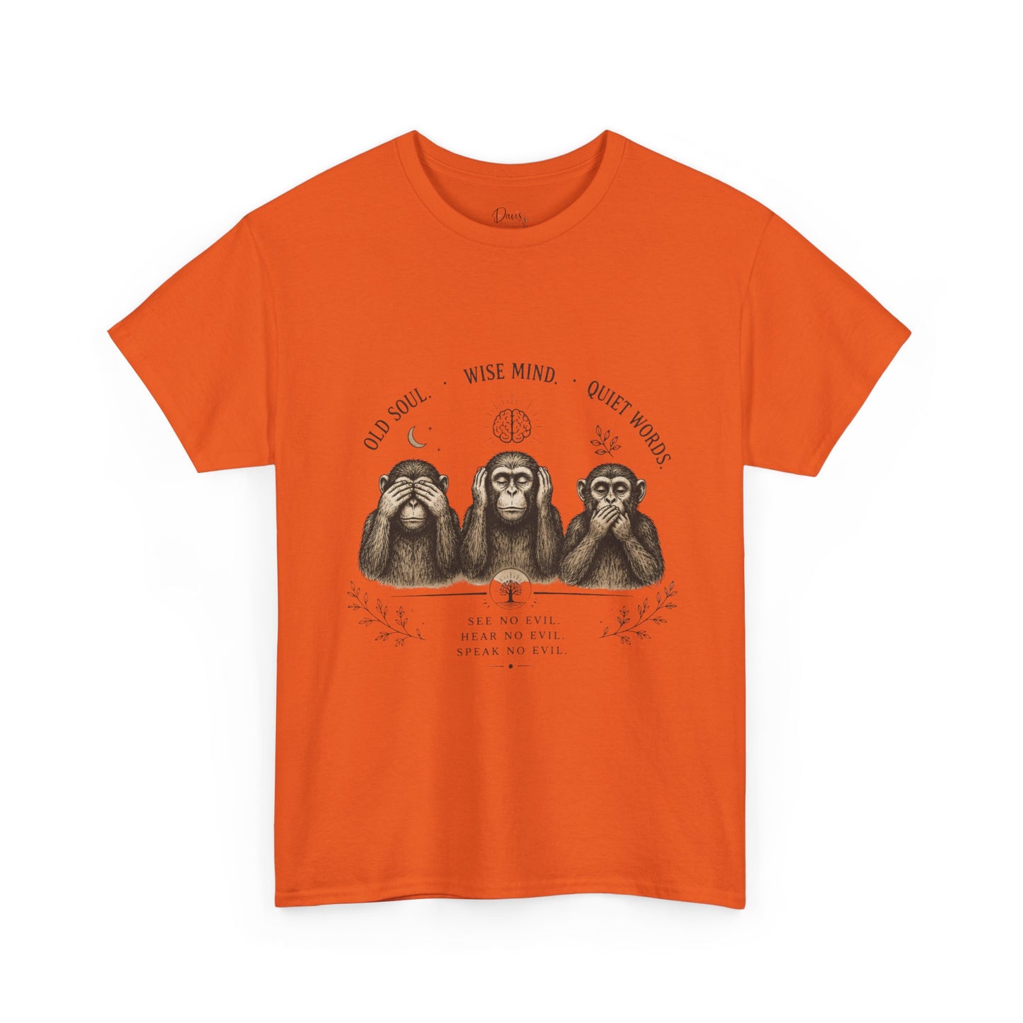 Unisex Heavy Cotton Tee 3 Wise Monkeys