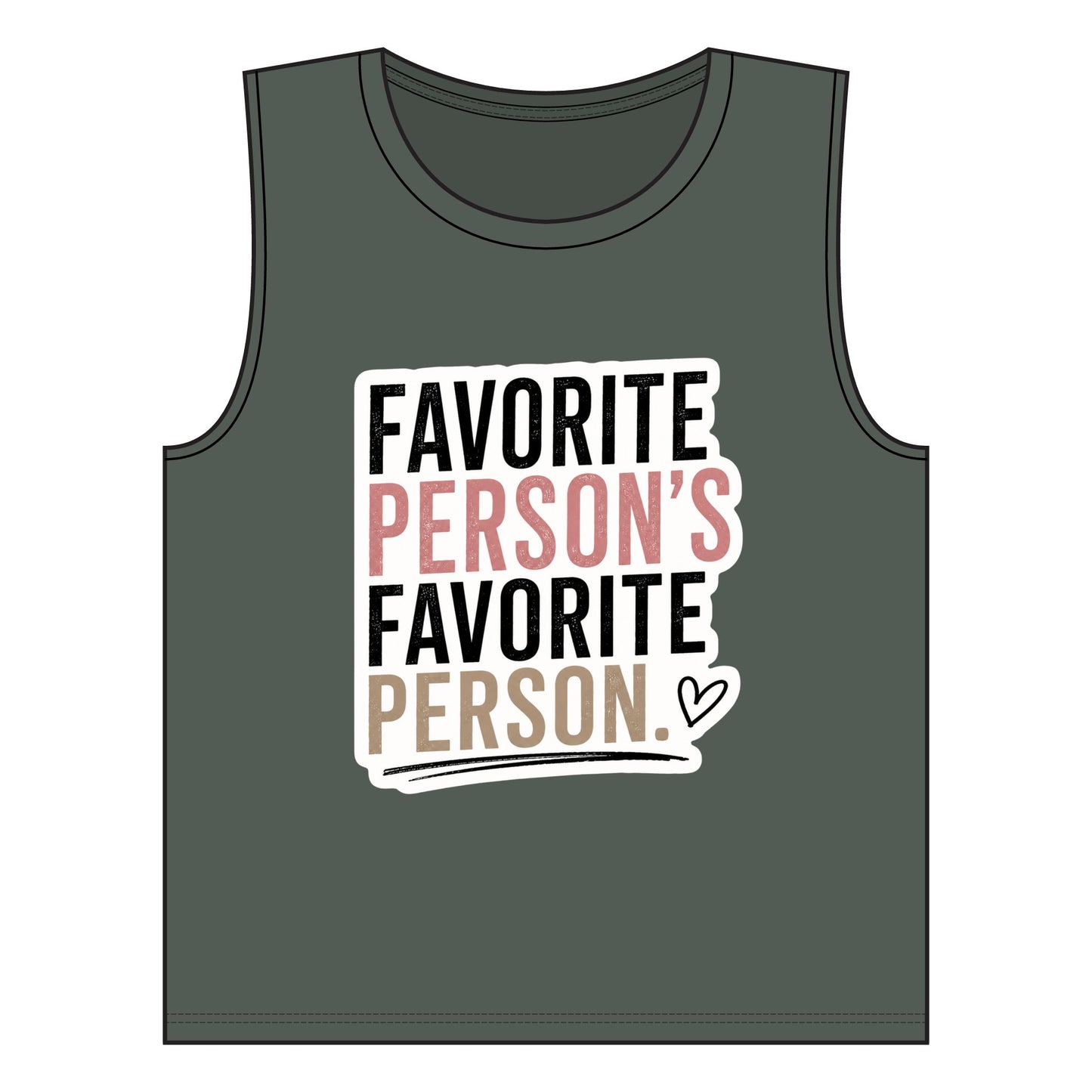 Copy of Women's Jersey Muscle Tank Fav Person