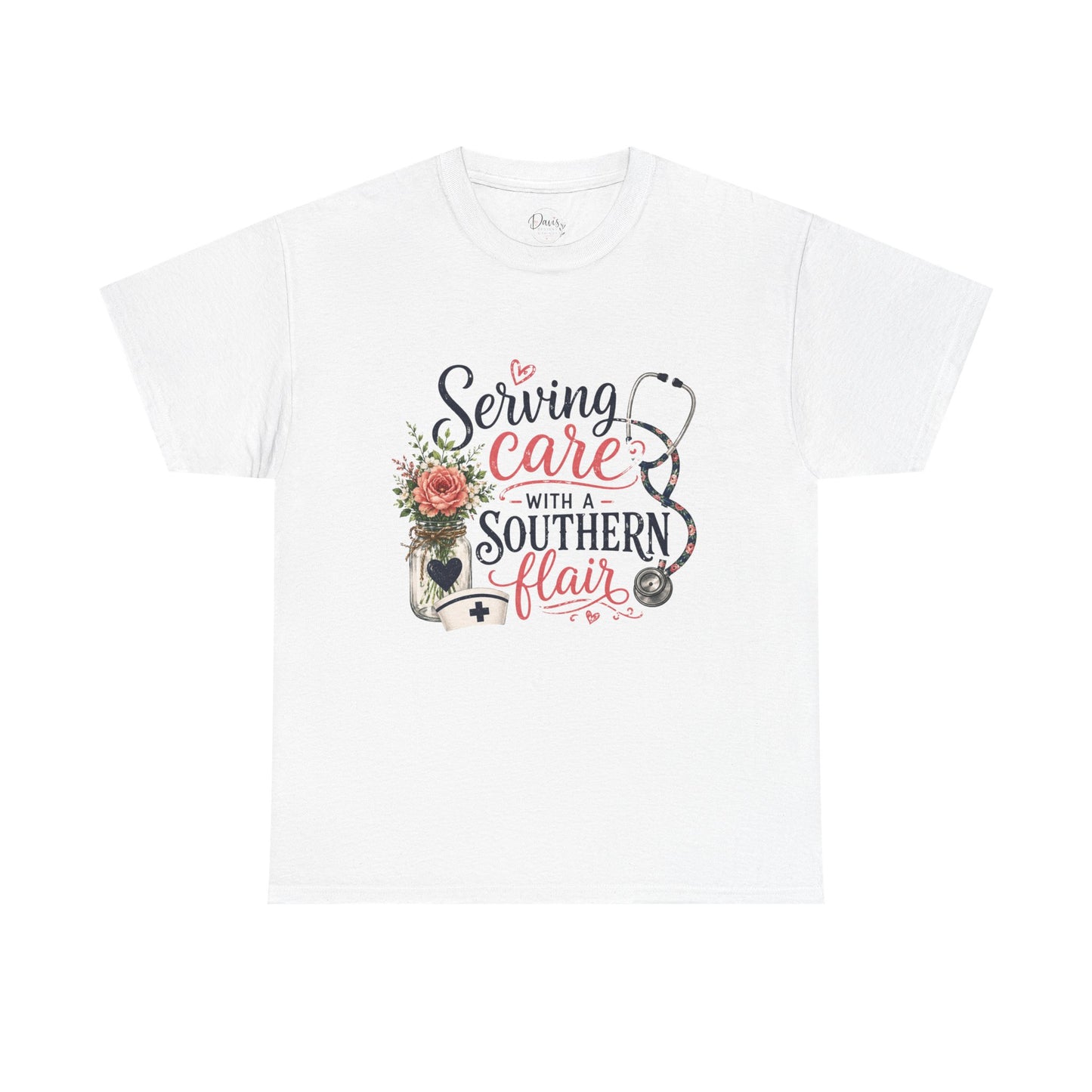 Unisex Heavy Cotton Tee Southern Flair Caring