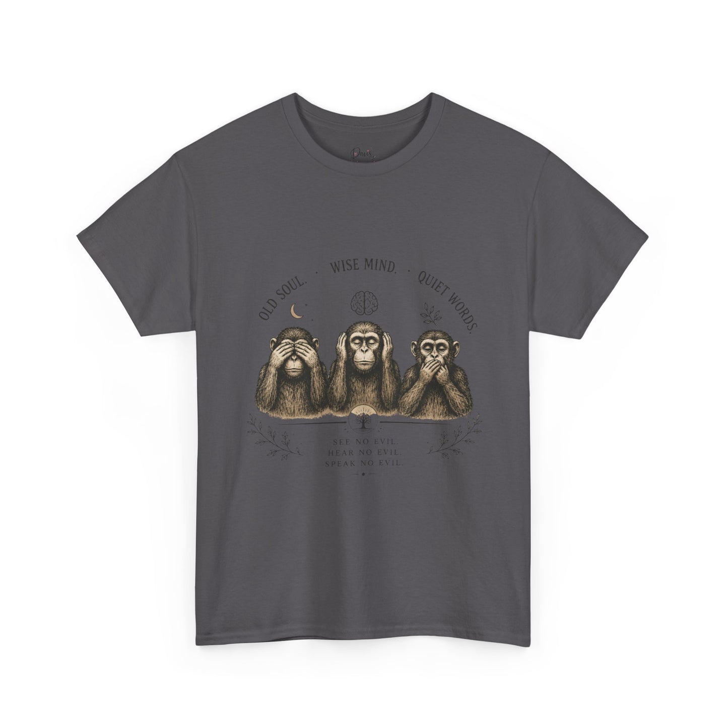 Unisex Heavy Cotton Tee 3 Wise Monkeys