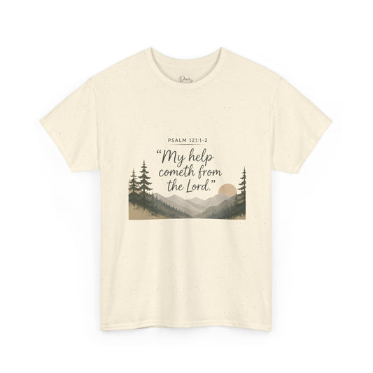 Unisex Heavy Cotton Tee Help From Lord