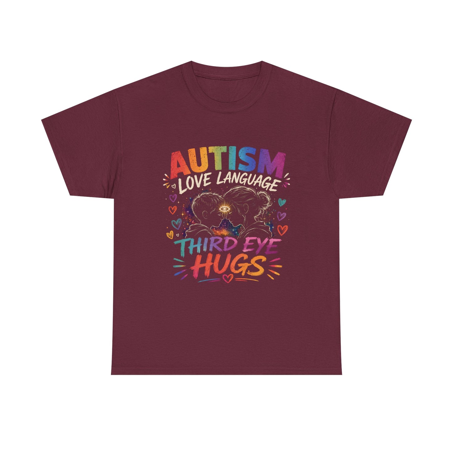 Unisex Heavy Cotton Tee Autism Third Eye Kisses