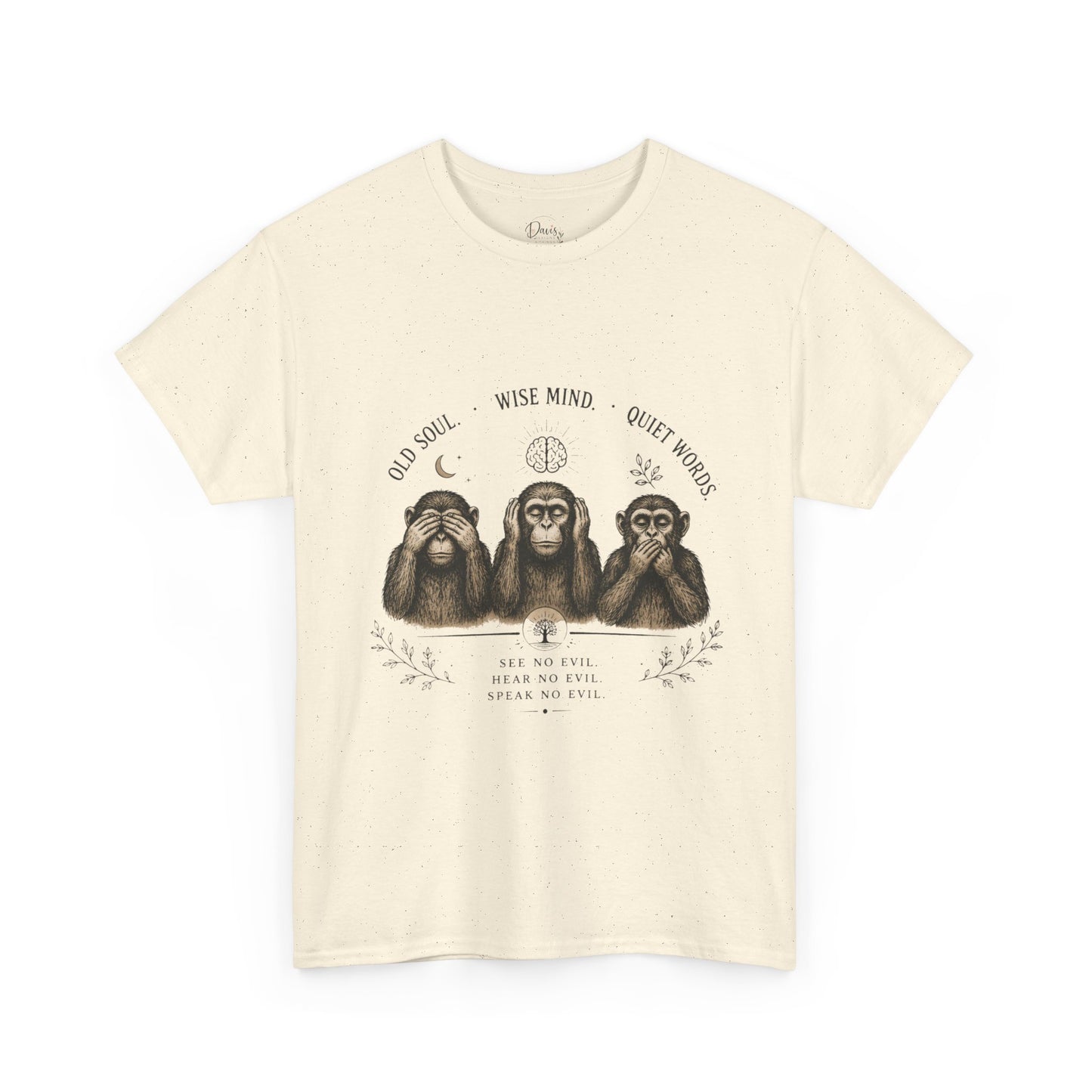 Unisex Heavy Cotton Tee 3 Wise Monkeys