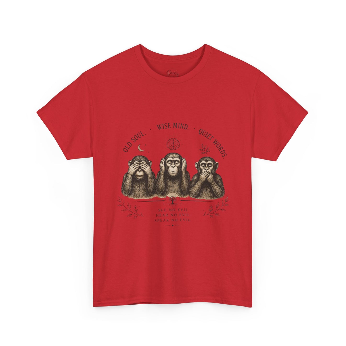Unisex Heavy Cotton Tee 3 Wise Monkeys