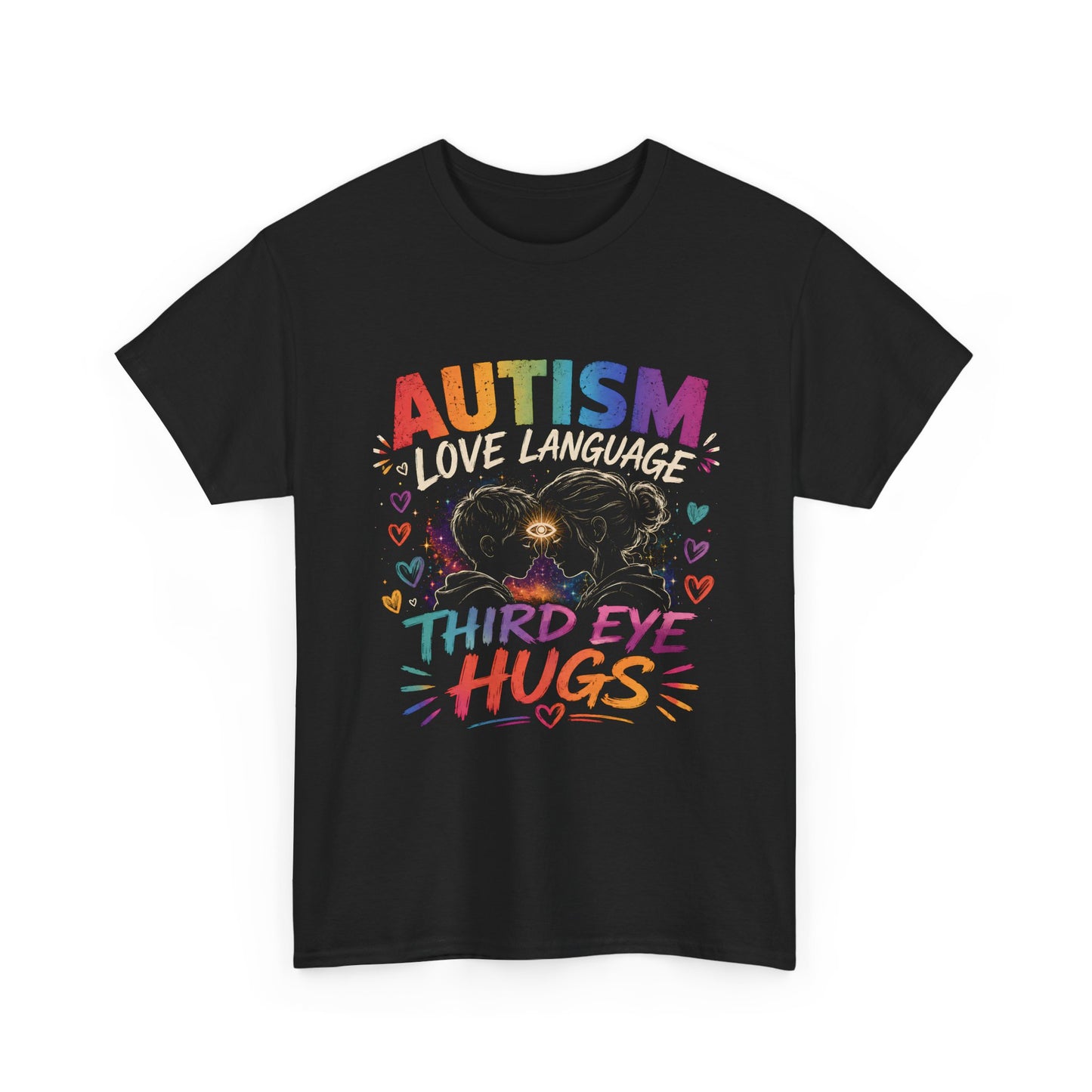 Unisex Heavy Cotton Tee Autism Third Eye Kisses