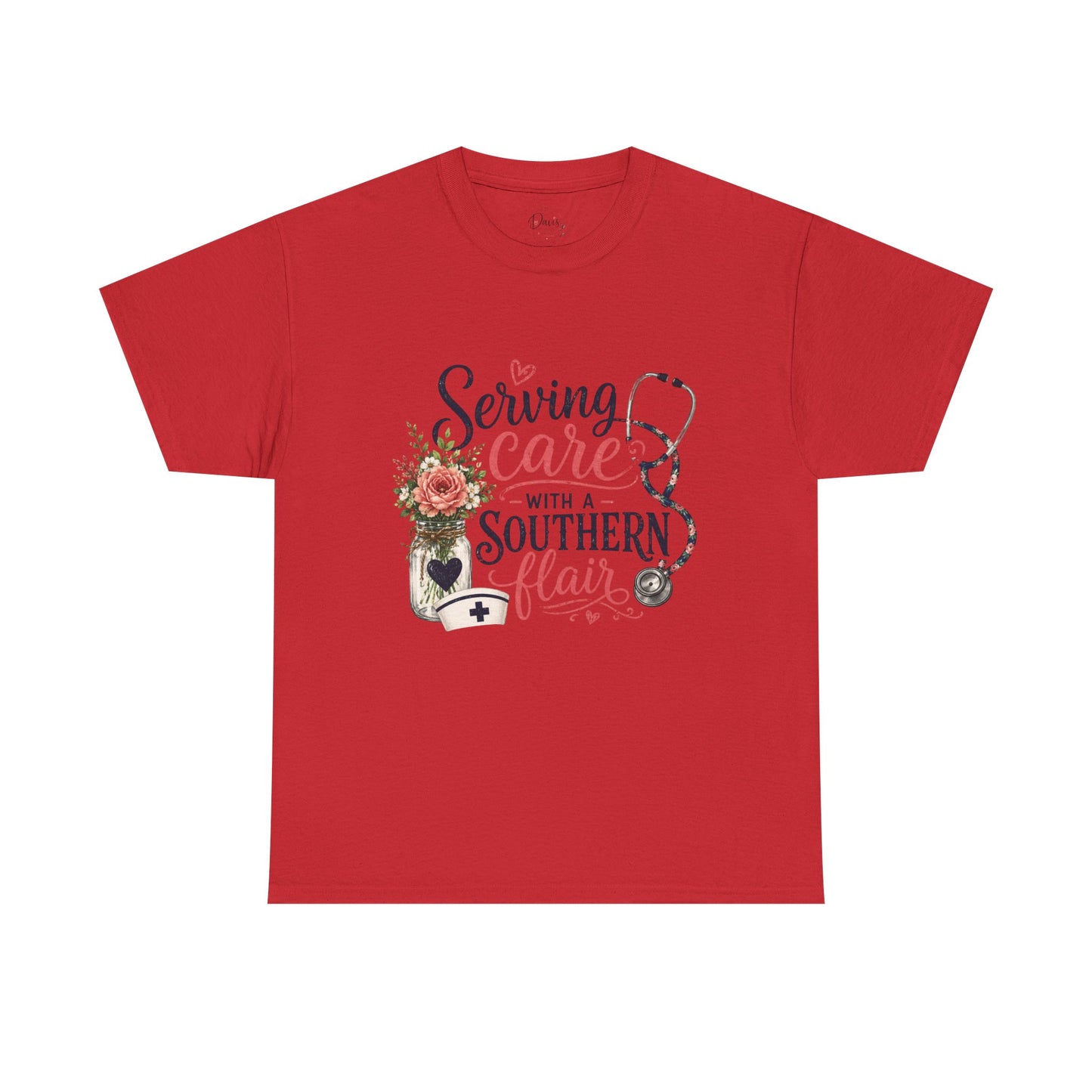 Unisex Heavy Cotton Tee Southern Flair Caring