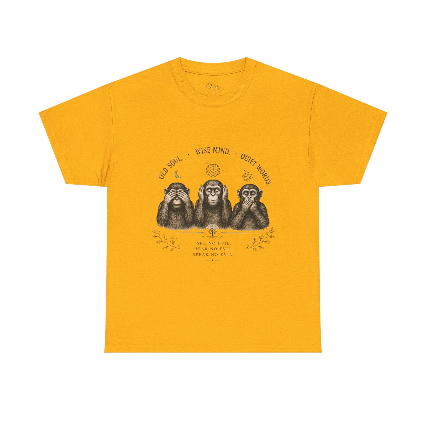 Unisex Heavy Cotton Tee 3 Wise Monkeys