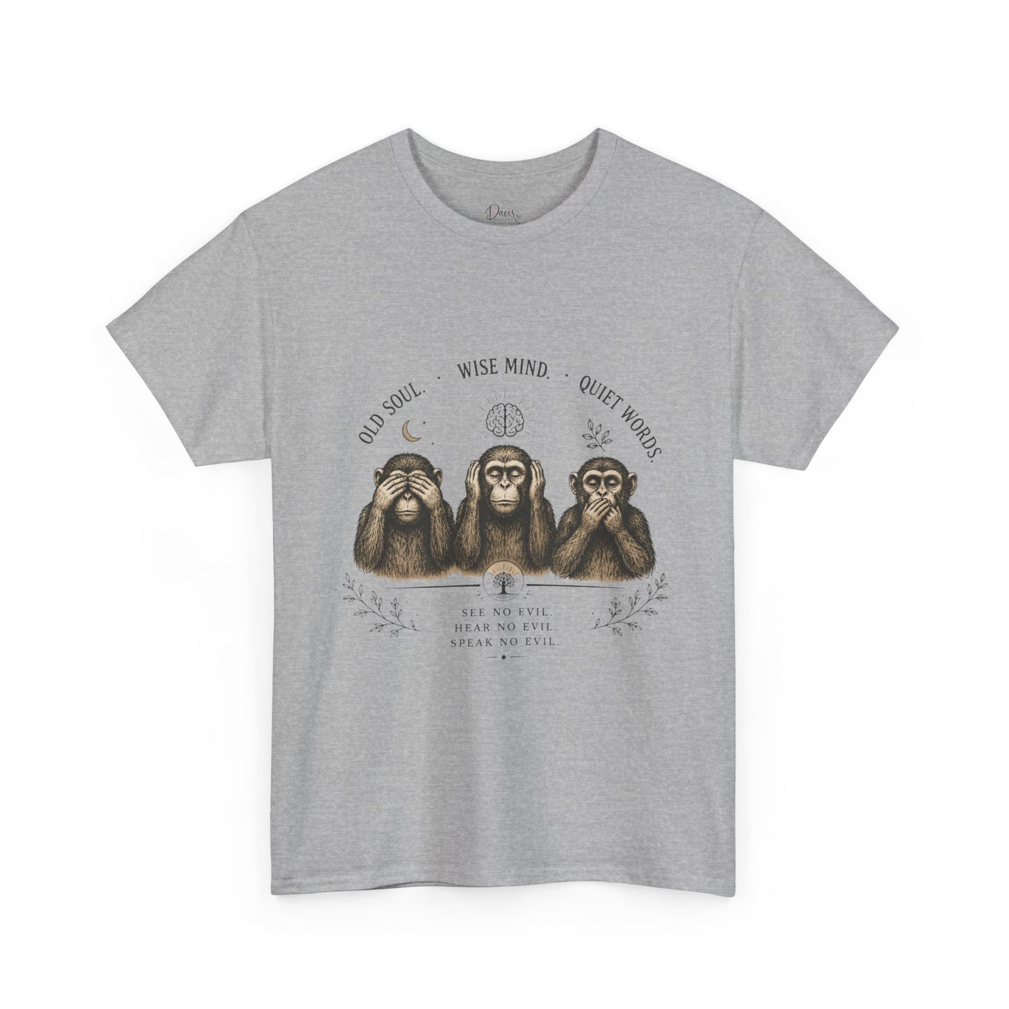 Unisex Heavy Cotton Tee 3 Wise Monkeys