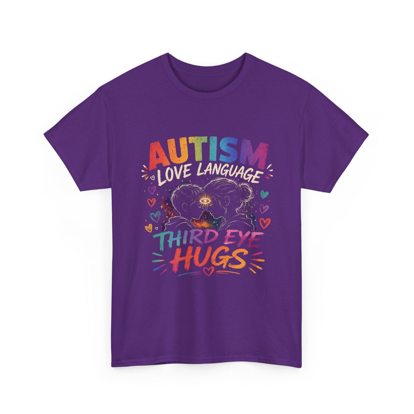 Unisex Heavy Cotton Tee Autism Third Eye Kisses