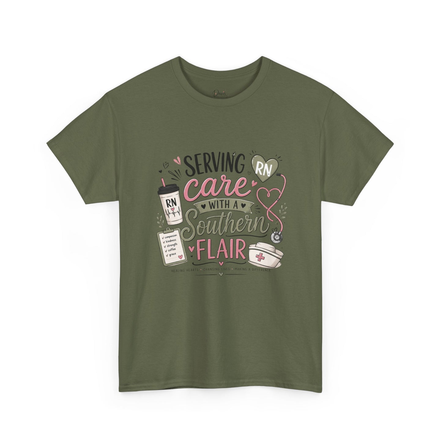 Unisex Heavy Cotton Tee RN Southern Flair