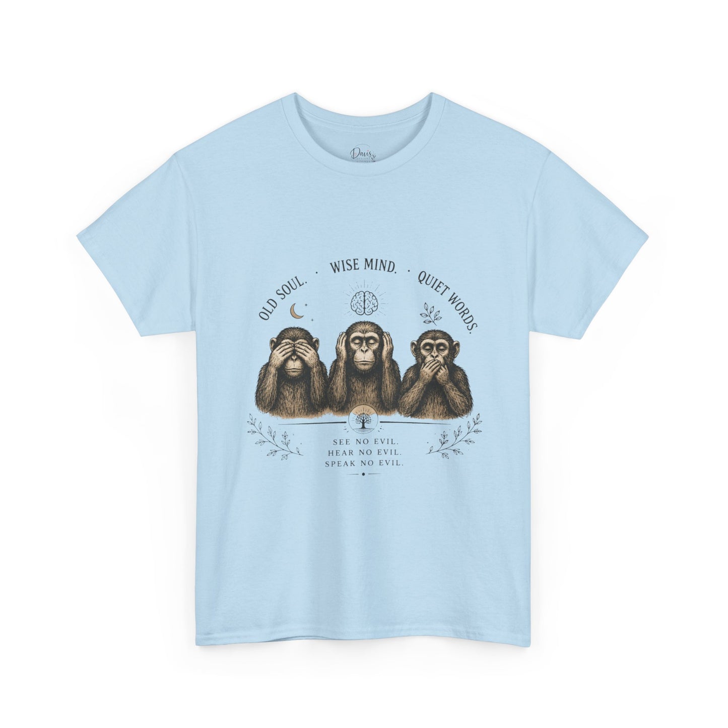 Unisex Heavy Cotton Tee 3 Wise Monkeys