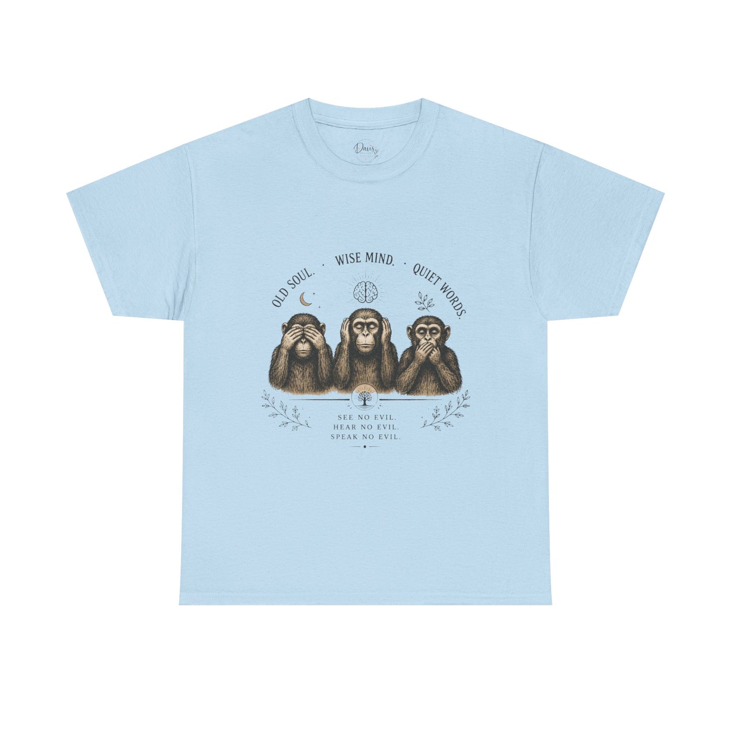 Unisex Heavy Cotton Tee 3 Wise Monkeys