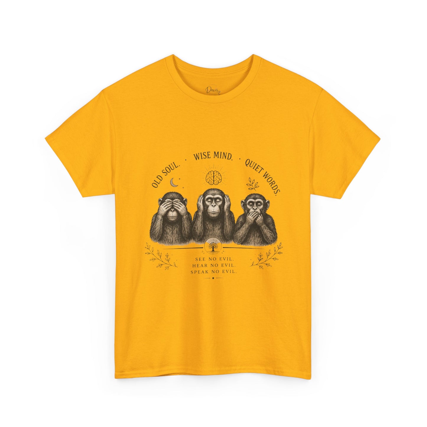 Unisex Heavy Cotton Tee 3 Wise Monkeys