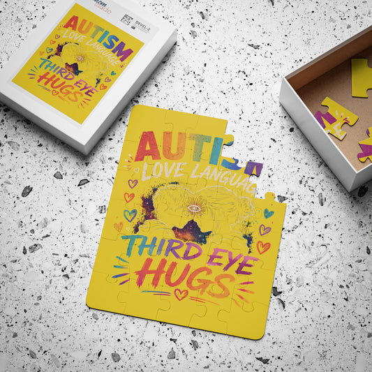 Autism Love Language Kids Puzzle — "Third Eye Hugs" 30-Piece