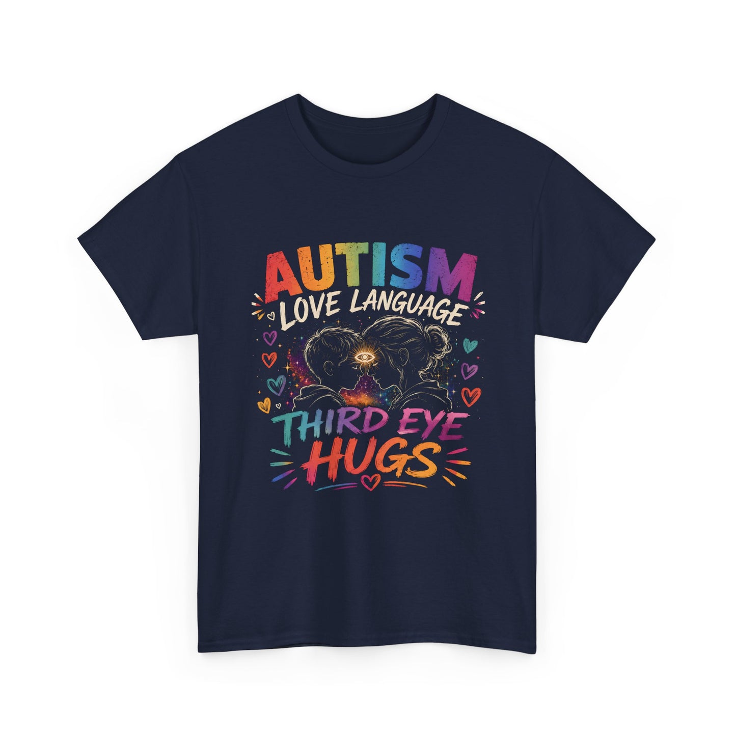 Unisex Heavy Cotton Tee Autism Third Eye Kisses