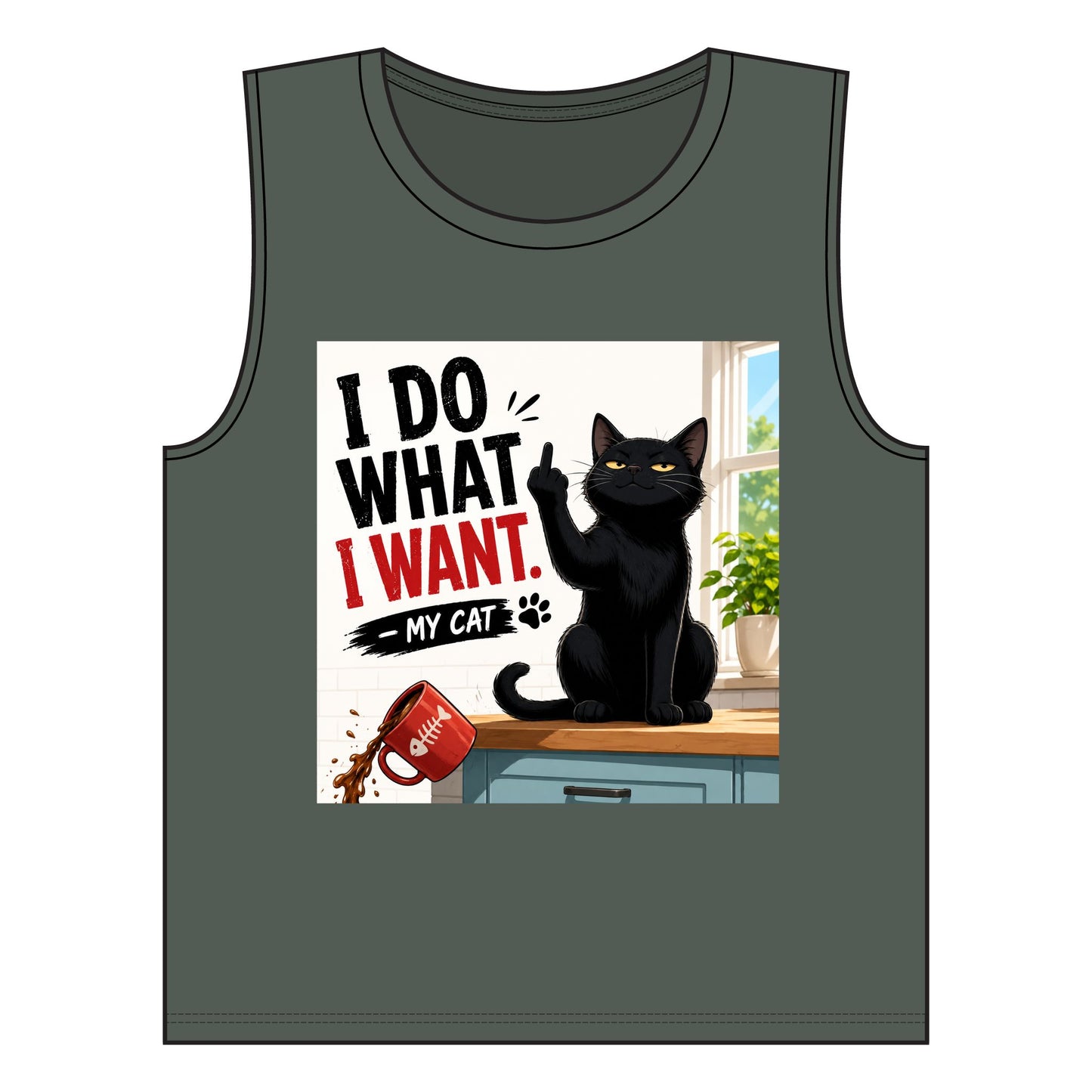 Women's Jersey Muscle Tank Do what I want Middle Finger
