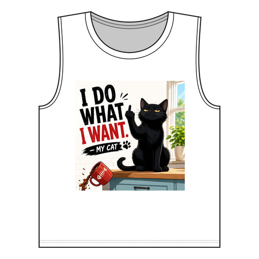 Women's Jersey Muscle Tank Do what I want Middle Finger