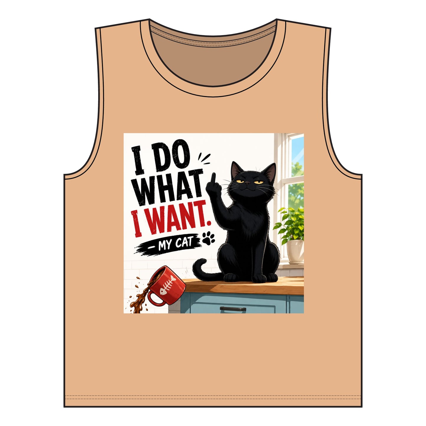 Women's Jersey Muscle Tank Do what I want Middle Finger