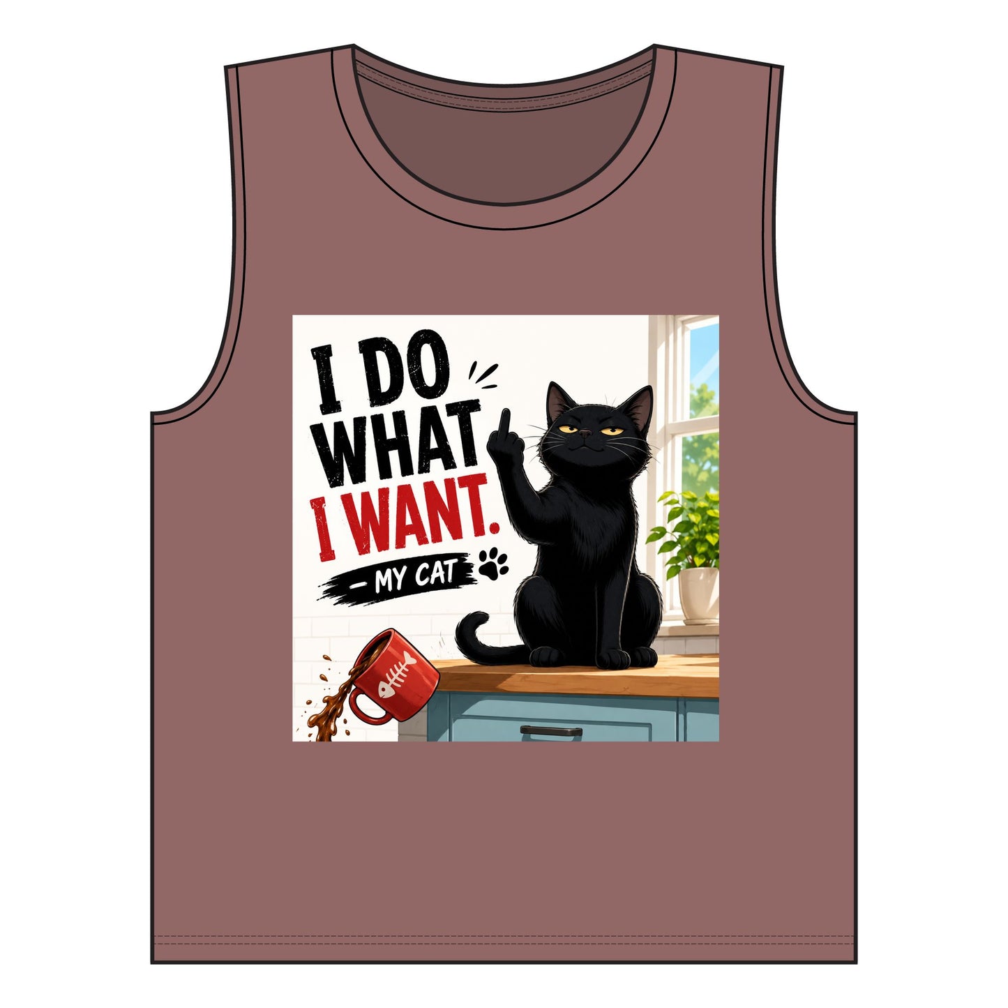 Women's Jersey Muscle Tank Do what I want Middle Finger