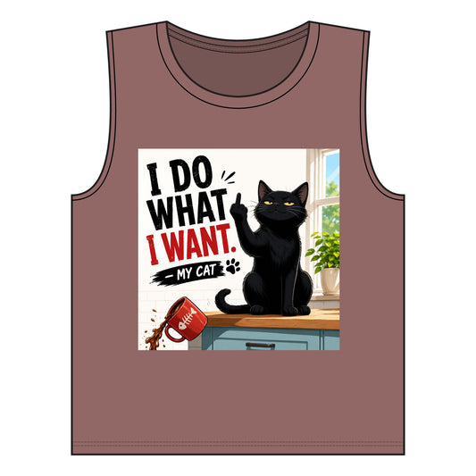 Women's Jersey Muscle Tank Do what I want Middle Finger
