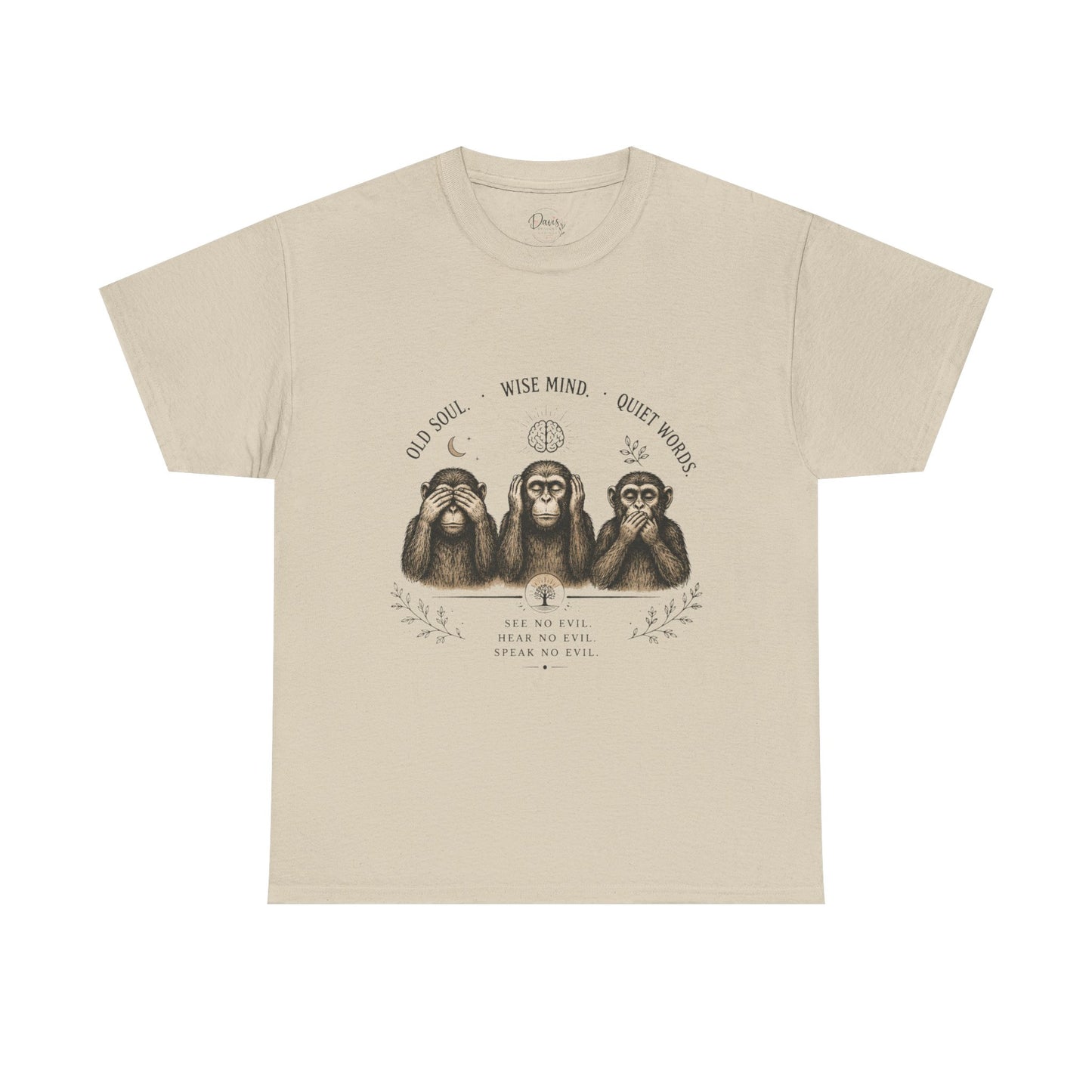 Unisex Heavy Cotton Tee 3 Wise Monkeys