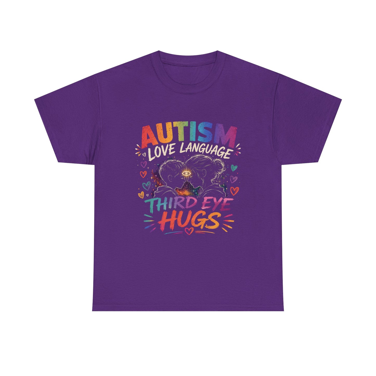 Unisex Heavy Cotton Tee Autism Third Eye Kisses