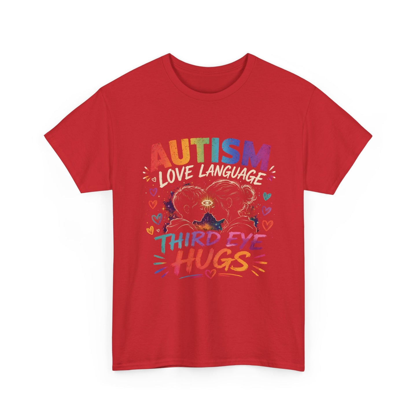 Unisex Heavy Cotton Tee Autism Third Eye Kisses