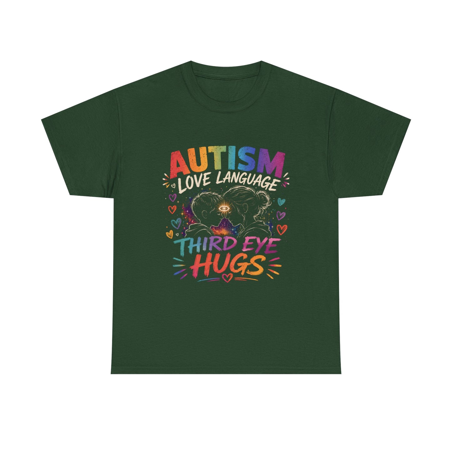 Unisex Heavy Cotton Tee Autism Third Eye Kisses